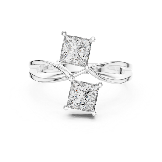 Princess cut diamond bypass ring in white gold
White gold bypass ring with princess diamonds
Double princess cut diamond ring in white gold
White gold crossover diamond ring with split band
Modern princess diamond bypass ring in white gold
White gold ring with two princess cut diamonds
Elegant bypass diamond ring in white gold
Open style princess diamond ring in white gold
Minimal white gold crossover diamond ring
White gold double diamond bypass engagement ring