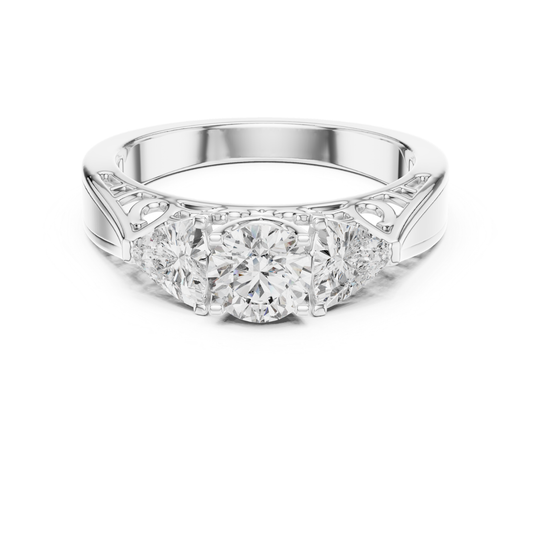 White gold round cut three stone diamond ring
White gold three stone diamond ring center design
Round diamond ring white gold side stones style
White gold engagement ring three stone elegant
White gold diamond ring round cut center setting
Three stone ring white gold polished design
White gold ring trio diamond arrangement look
Round cut diamond ring white gold classic style
White gold fine diamond ring three stone structure
Classic three stone diamond ring white gold style