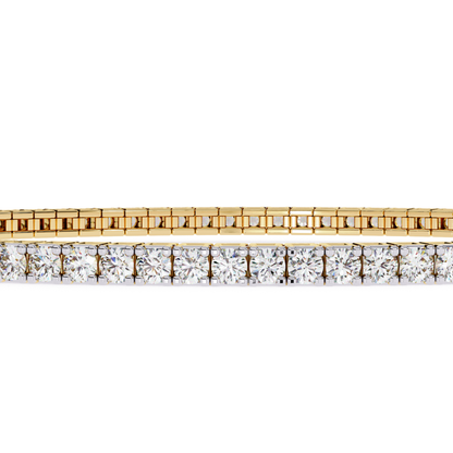 ラディアントライン ダイヤモンドブレスレット | ファイン 18K 14K 10K ゴールド ラグジュアリー