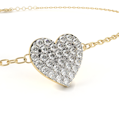 エターナルラブ ダイヤモンド ブレスレット | 高級18K 14K 10Kゴールド