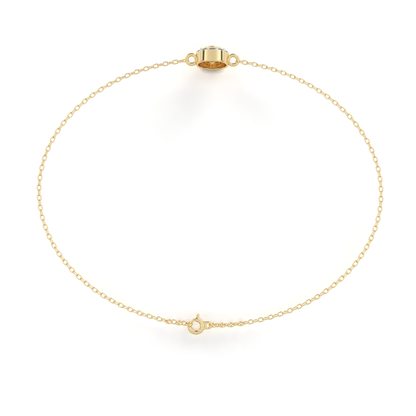 ラディアント ヘイロー ダイヤモンドブレスレット | ファインラグジュアリー 18K 14K 10K ゴールド