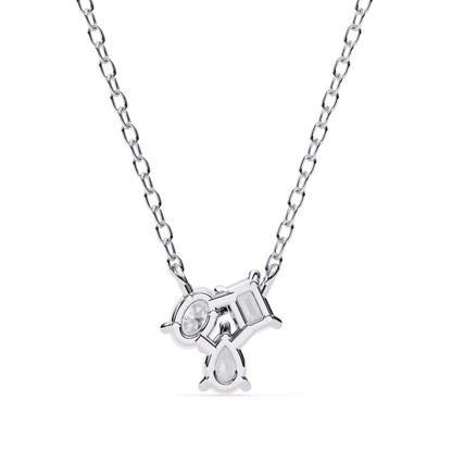 Trio Shape Lab Grown Diamond Pendant With Chain | Fine 18K