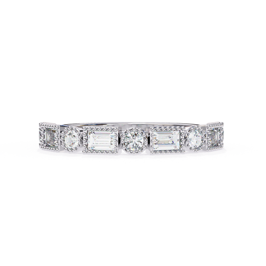 Diamond Heritage Gold Ring | 18K Vintage Fine Jewelry Classic