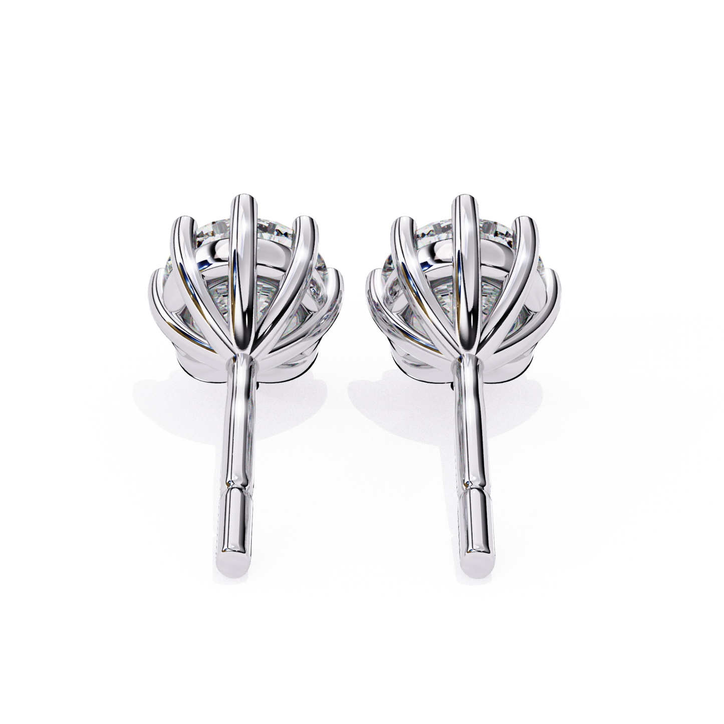 Gold Diamond Elegant Stud Earrings | Fine 18K 14K 10K Jewelry