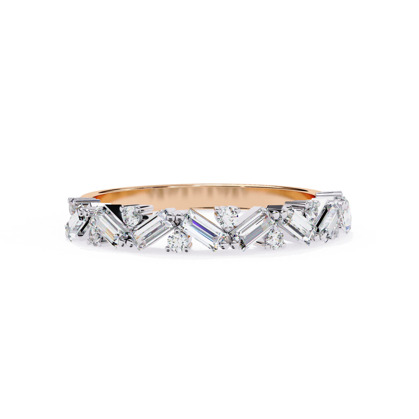 Diamant Imperial Baguette Goldband | 18K Echtschmuckring