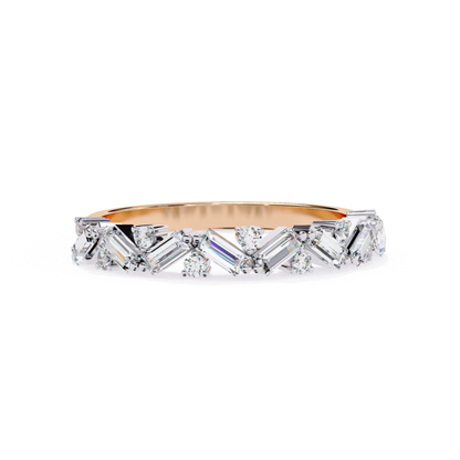 Diamant Imperial Baguette Goldband | 18K Echtschmuckring