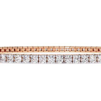 ラディアントライン ダイヤモンドブレスレット | ファイン 18K 14K 10K ゴールド ラグジュアリー
