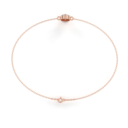 ラディアント ヘイロー ダイヤモンドブレスレット | ファインラグジュアリー 18K 14K 10K ゴールド