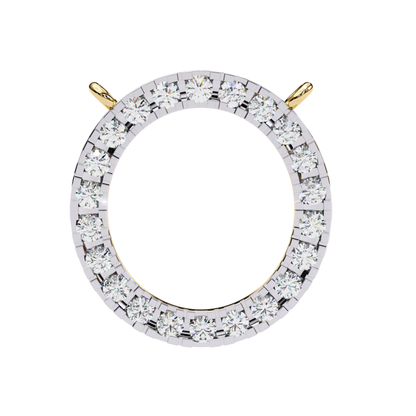 ラウンドヘイローラボグロウンダイヤモンドペンダント（チェーン付き） | 18K