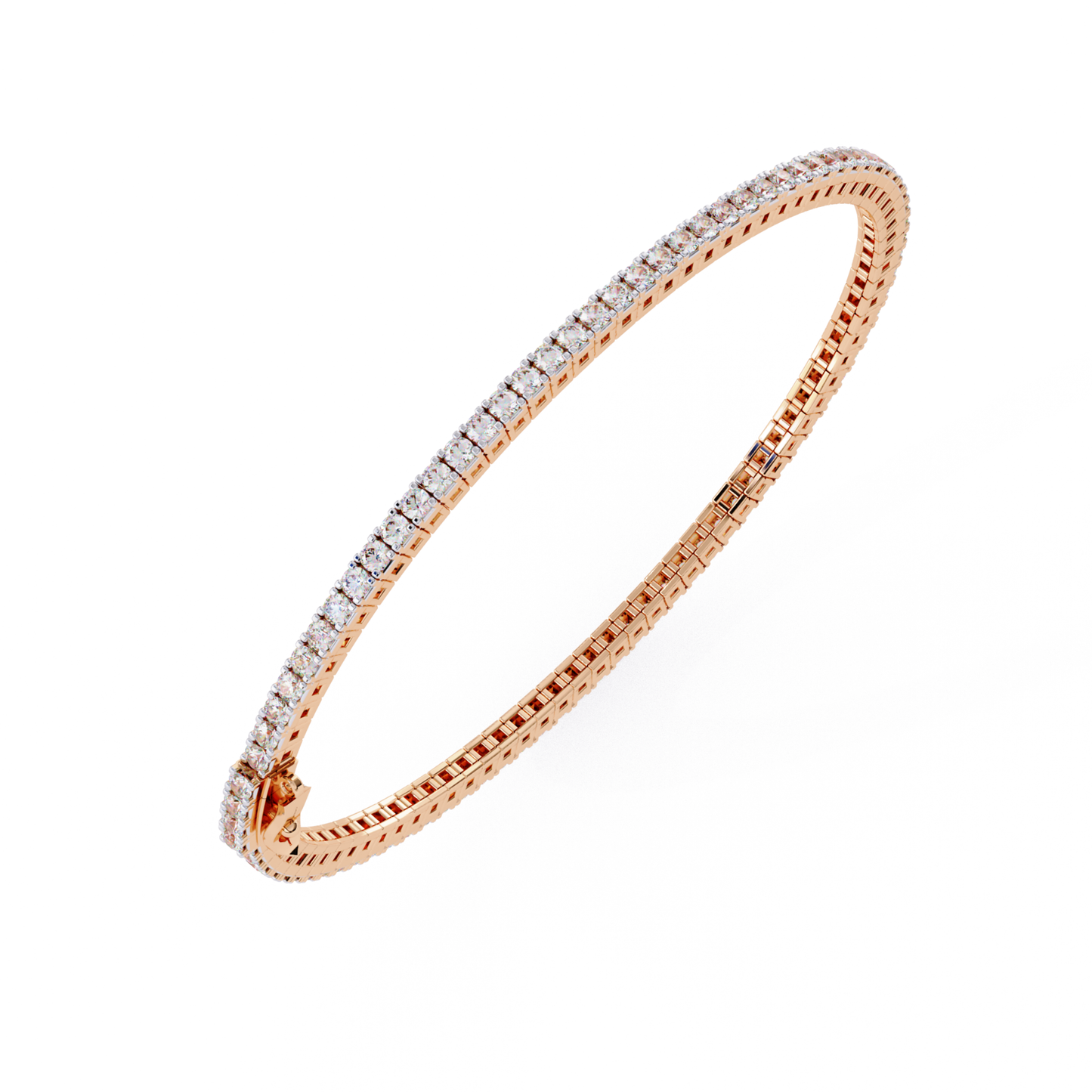 ラディアントライン ダイヤモンドブレスレット | ファイン 18K 14K 10K ゴールド ラグジュアリー
