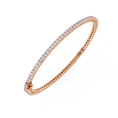 ラディアントライン ダイヤモンドブレスレット | ファイン 18K 14K 10K ゴールド ラグジュアリー