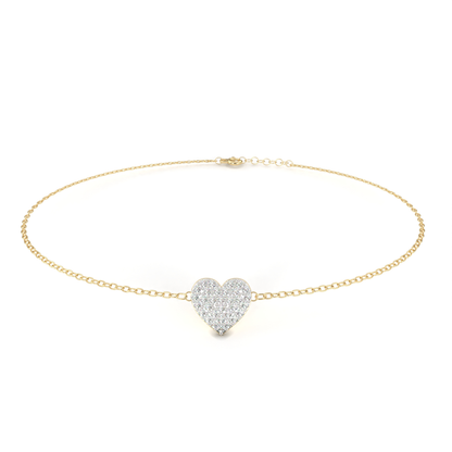 エターナルラブ ダイヤモンド ブレスレット | 高級18K 14K 10Kゴールド