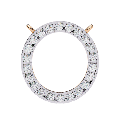 ラウンドヘイローラボグロウンダイヤモンドペンダント（チェーン付き） | 18K