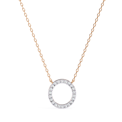 ラウンドヘイローラボグロウンダイヤモンドペンダント（チェーン付き） | 18K