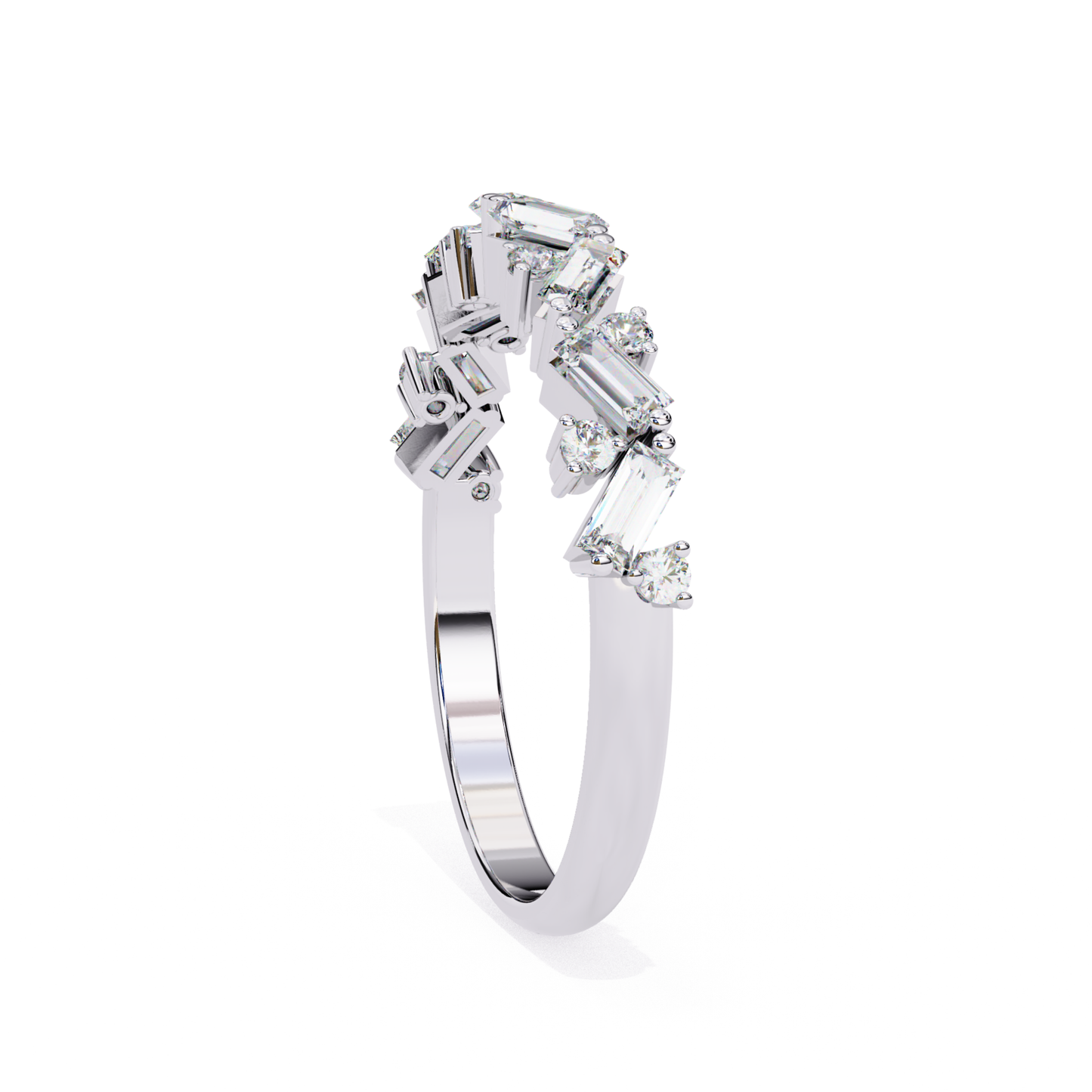 Diamant Imperial Baguette Goldband | 18K Echtschmuckring