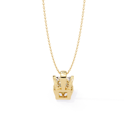 Luxe Princess Radiance Pendant | 18K Fine Gold Jewelry