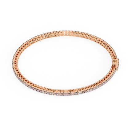 ラディアントライン ダイヤモンドブレスレット | ファイン 18K 14K 10K ゴールド ラグジュアリー