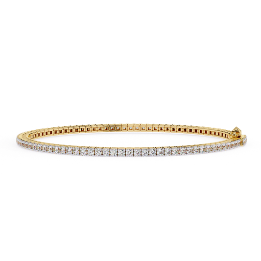 Radiant Line Diamond Bracelet | Fine 18K 14K 10K Gold Luxury