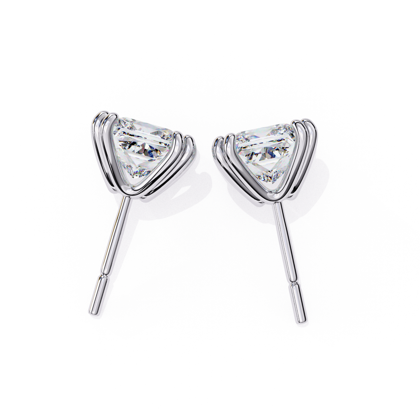 Lab Grown Diamond Gold Stud Earrings for Women | Elegant Fine Jewelry