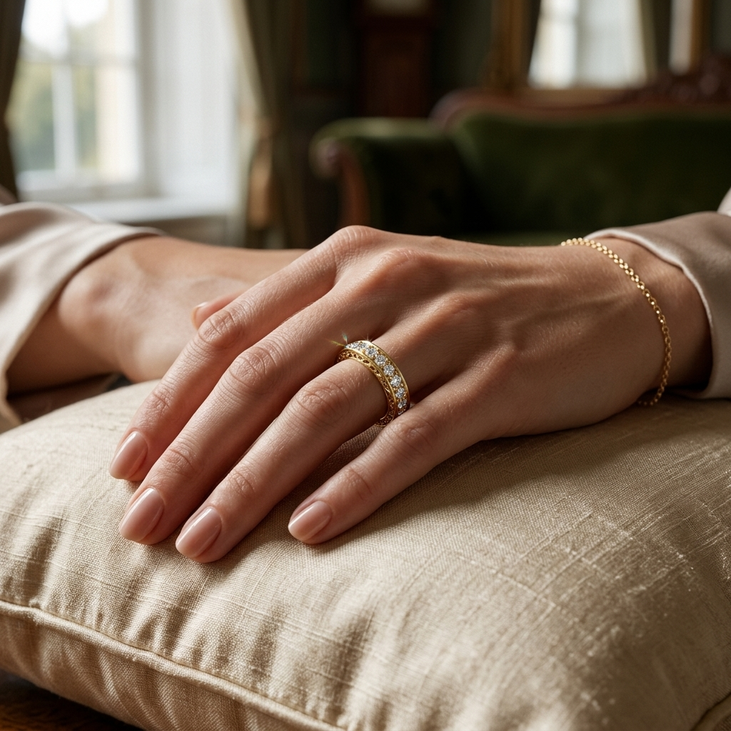 Round Lab Grown Diamond Eternity Wedding Band