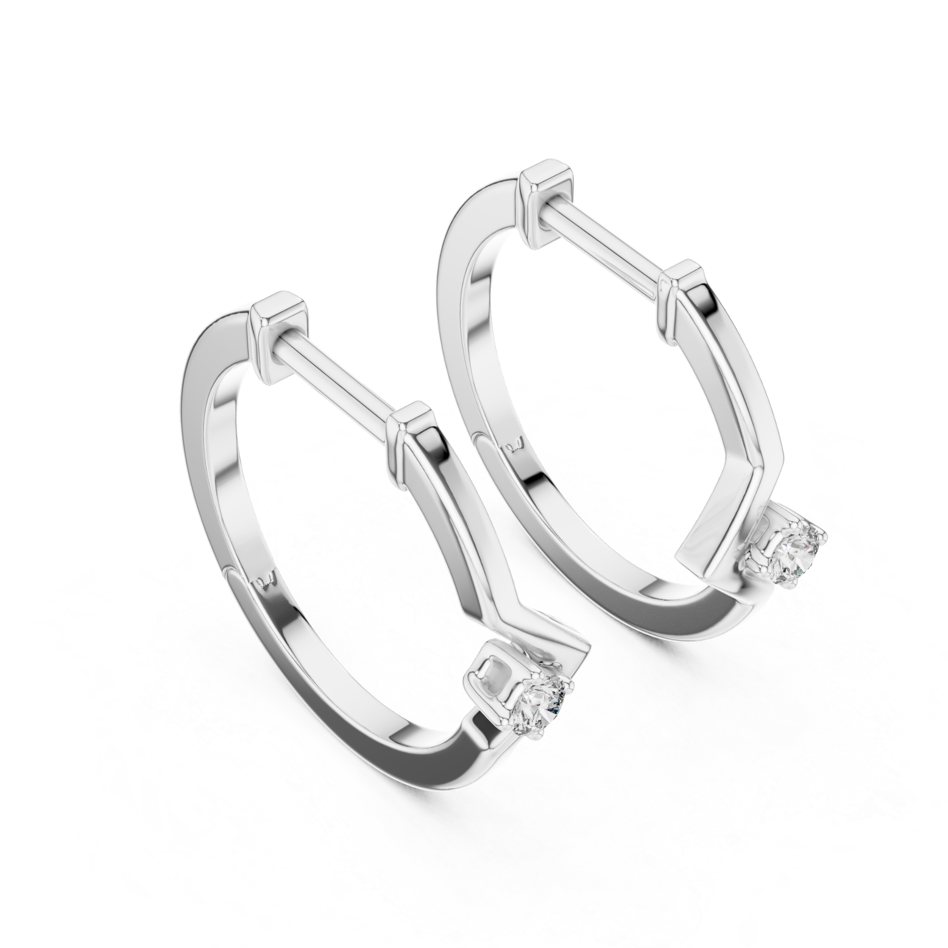 Angled view white gold hoop earrings with round diamond
Geometric white gold hoop earrings with solitaire diamond
Modern white gold diamond hoop earrings
Angled view white gold hoop earrings for women
Minimal white gold geometric hoop earrings
Stylish white gold hoops with round diamond
Fine white gold hoop earrings with diamond
Contemporary white gold geometric hoop earrings
Elegant white gold diamond hoops
Round diamond white gold hoop earrings angled view