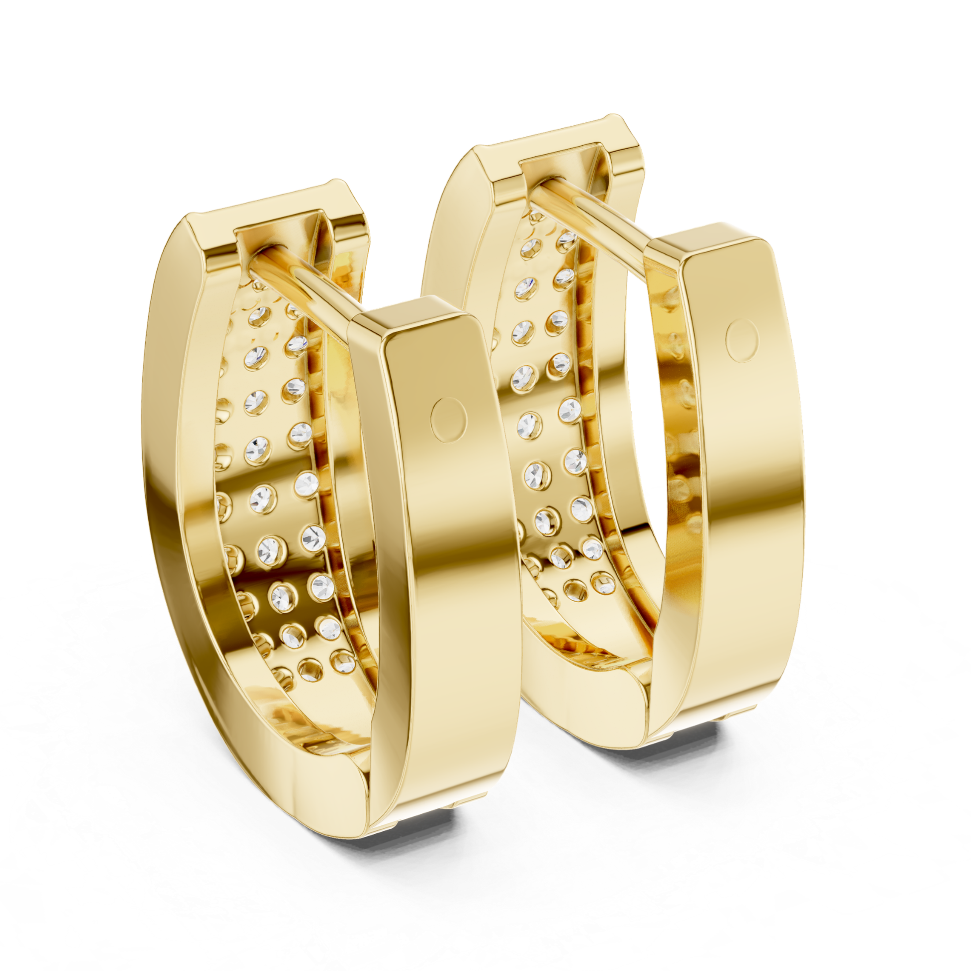 Back view diamond hoop earrings yellow gold
Yellow gold hoop earrings round diamond back
Back angle hoop earrings diamond pave yellow
Round diamond hoop earrings yellow finish back
Yellow gold diamond hoop earrings back profile
Hoop earrings round diamond back structure yellow
Back view open hoop earrings diamond setting yellow
Yellow gold hoop earrings diamond row back look
Close back view diamond hoop earrings yellow
Minimal yellow gold hoop earrings back diamond