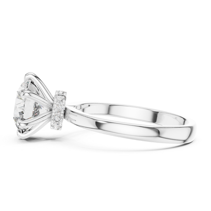 Classic white gold hidden halo diamond ring side view
Side profile white gold hidden halo diamond ring
Round diamond hidden halo ring side perspective
Six prong hidden halo diamond ring side view
White gold solitaire ring side profile view
Hidden halo round diamond ring side detail
Polished white gold diamond ring side angle
Round brilliant hidden halo ring side design
Minimal white gold diamond ring side view
Hidden halo solitaire diamond ring side profile