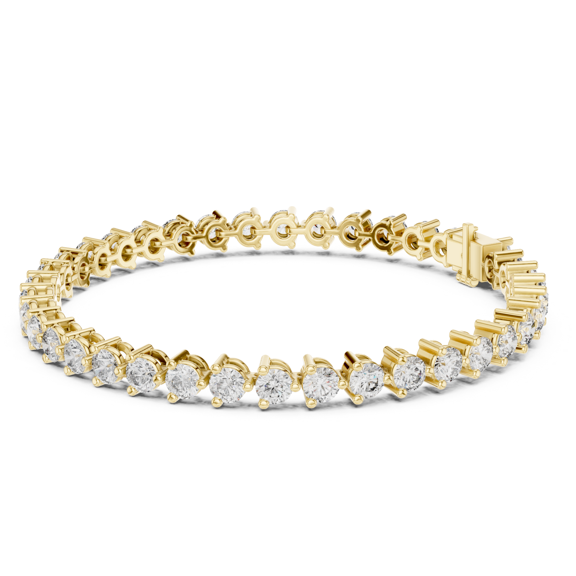 Yellow gold round diamond tennis bracelet
Luxury yellow gold diamond bracelet
Elegant yellow gold round bracelet
Yellow gold bracelet with diamonds
Fine jewelry tennis bracelet
Classic yellow gold diamond jewelry
Sparkling round diamond bracelet
Premium yellow gold bracelet close up
Womens yellow gold diamond bracelet
Yellow gold round stone bracelet