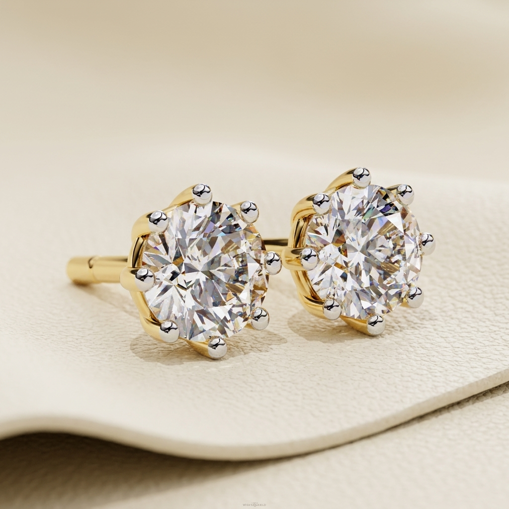 Eight Prong Round Diamond Stud Earrings
Crown Prong Diamond Studs
Round Brilliant Diamond Ear Studs
Basket Mount Diamond Earrings
Round Solitaire Ear Posts
Classic Prong Set Diamond Studs
Fine Round Diamond Earrings
Everyday Round Stud Earrings
Secure Prong Diamond Studs
Round Diamond Push Back Earrings
