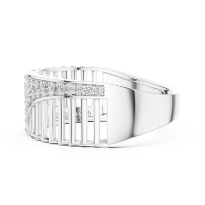 Elegant white gold ring with sparkling round diamonds
Designer white gold diamond ring with modern pattern
Luxury white gold fashion ring for women
Round diamond white gold ring with unique open design
Premium white gold statement ring with diamonds
Contemporary white gold diamond jewelry ring
Stylish white gold ring with pave diamond setting
Fine white gold ring featuring brilliant round diamonds
Trendy white gold diamond ring side profile
Beautiful white gold designer ring with diamond accents