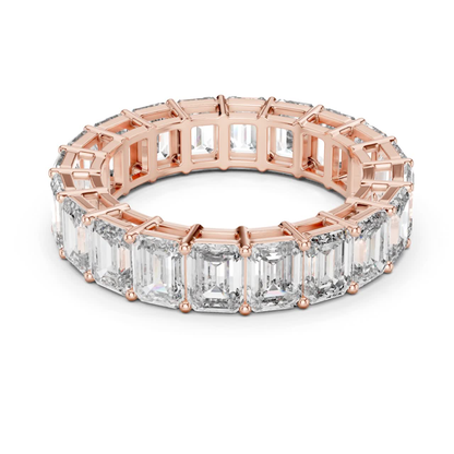 Emerald Cut Diamond Eternity Band in Rose Gold
Rose Gold Emerald Diamond Ring Angled View
Emerald Cut Diamond Full Eternity Ring
Rose Gold Diamond Eternity Band Perspective View
Emerald Diamond Wedding Band Front Angle
Prong Set Emerald Diamond Ring Rose Gold
Emerald Cut Eternity Band Side Perspective
Rose Gold Full Eternity Diamond Ring
Emerald Diamond Band Ring Angled Display
Emerald Cut Diamond Ring Rose Gold View