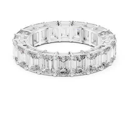 Emerald Cut Diamond Eternity Ring in White Gold
White Gold Emerald Diamond Eternity Band
Emerald Cut Diamond Wedding Band Front View
Full Eternity Emerald Diamond Ring White Gold
Emerald Diamond Band Ring Prong Setting
White Gold Emerald Cut Diamond Ring
Emerald Diamond Eternity Band Close View
Continuous Emerald Diamond Ring White Gold
Emerald Cut Diamond Band Ring Front Angle
White Gold Full Eternity Diamond Band