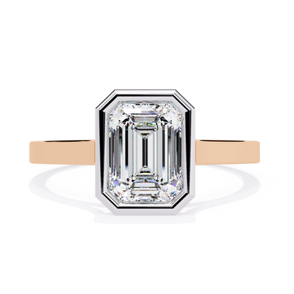 Emerald cut diamond ring front view
Rose gold band emerald diamond ring
Emerald diamond solitaire ring
Rectangular emerald diamond ring
Rose gold emerald cut ring
Emerald diamond ring minimal design
Emerald cut diamond jewelry
Rose gold emerald diamond ring front
Emerald diamond engagement ring
Clean emerald cut diamond ring