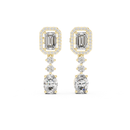 Yellow gold emerald cut diamond earrings with oval drops
Halo framed emerald diamond dangle earrings
Yellow gold oval diamond drop earrings with halo top
Emerald center diamond earrings with graduated drops
Fancy shape diamond drop earrings in yellow gold
Open halo emerald diamond earrings with oval stones
Yellow gold designer diamond dangle earrings
Emerald and round diamond drop earrings for women
Yellow gold luxury diamond drop earrings
Multi stone diamond earrings with oval bottom drop