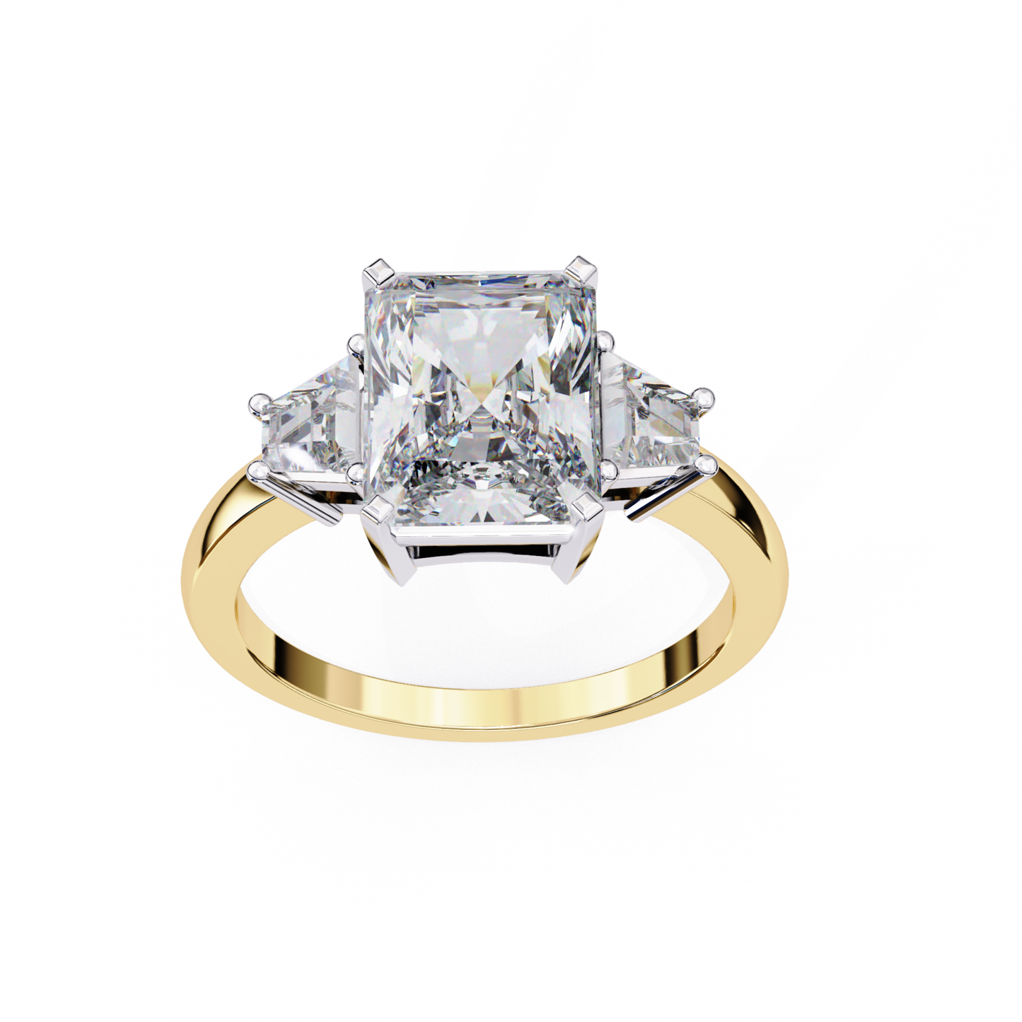 Emerald diamond yellow gold ring
Emerald cut center diamond ring
Three stone emerald ring
Emerald diamond gold band
Emerald cut diamond setting
Yellow gold emerald ring
Emerald diamond side stone ring
Emerald cut diamond ring front
Gold band emerald diamond
Emerald diamond engagement ring