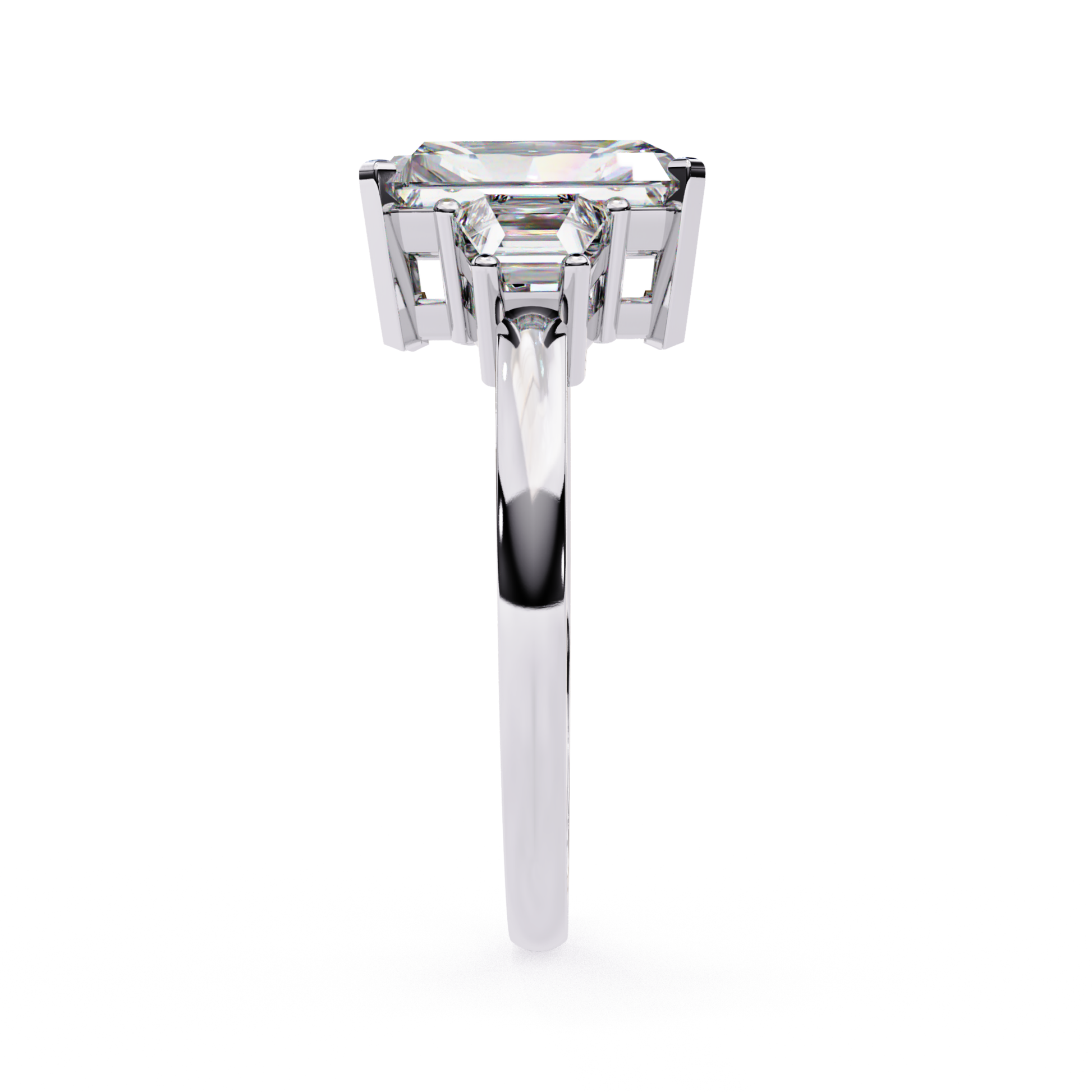 Emerald diamond side view
White gold ring profile
Emerald stone mount
Diamond setting side
White gold band side
Emerald cut edge view
Diamond prong detail
White gold ring edge
Emerald diamond mount
Ring side angle