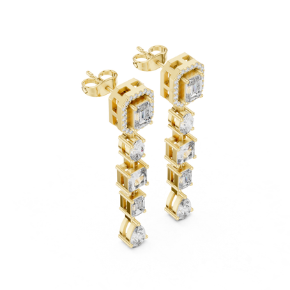 Side view yellow gold emerald halo diamond earrings
Yellow gold diamond drop earrings side angle
Emerald halo diamond dangle earrings profile view
Side profile mixed shape diamond drop earrings
Yellow gold linear diamond earrings side view
Emerald cut halo earrings with side detailing
Side angle geometric diamond drop earrings
Yellow gold multi shape diamond earrings profile
Diamond dangle earrings side view in yellow gold
Side profile emerald halo diamond earrings