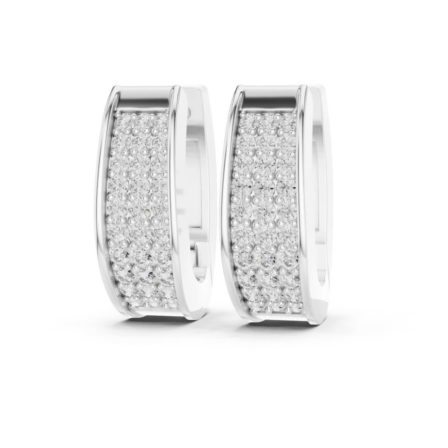 Front view diamond hoop earrings white gold
White gold hoop earrings round diamonds
Front angle diamond hoop earrings white finish
Round diamond pave hoop earrings white front
White gold diamond hoop earrings curved design
Hoop earrings round diamond white gold setting
White gold round diamond hoop earrings front
Diamond pave hoop earrings white display
Front gold hoop earrings round diamond row white
White gold hoop earrings diamond angle view