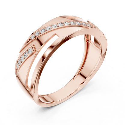 Front angle rose gold ring with round diamonds
Rose gold diamond designer ring with sleek pattern
Luxury rose gold fashion ring for women
Elegant rose gold ring with pave diamonds
Modern rose gold geometric diamond ring
Stylish rose gold open design statement ring
Premium rose gold round diamond band
Fine jewelry rose gold contemporary ring
Beautiful rose gold ring with diamond accents
Trendy rose gold diamond ring front perspective