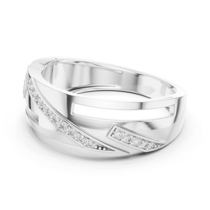 Side view white gold ring with round diamonds
White gold diamond ring side angle design
Luxury white gold open band ring side profile
Elegant white gold diamond ring side perspective
Modern white gold fashion ring side view
Stylish white gold geometric ring with diamonds
Premium white gold statement ring side design
Fine jewelry white gold diamond ring profile
Contemporary white gold ring with pave diamonds
Beautiful white gold diamond ring side detail