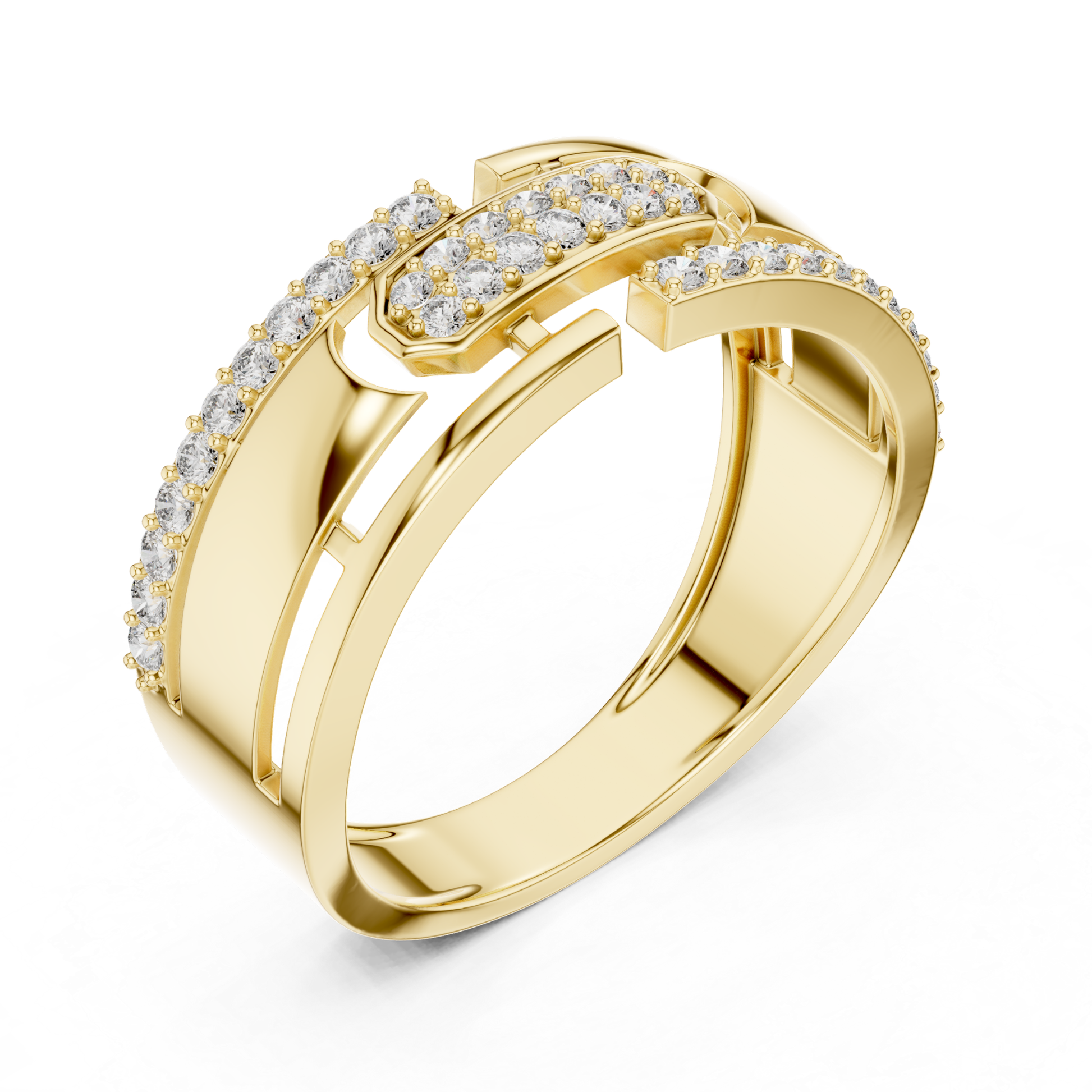 Yellow gold round diamond open designer ring
Luxury yellow gold ring with sparkling round diamonds
Elegant yellow gold geometric diamond ring
Stylish yellow gold open band ring with diamonds
Premium yellow gold round diamond fashion ring
Modern yellow gold statement ring with pave diamonds
High polish yellow gold designer diamond ring
Bold yellow gold ring featuring round cut diamonds
Exclusive yellow gold luxury open style ring
Yellow gold diamond ring with modern geometric design