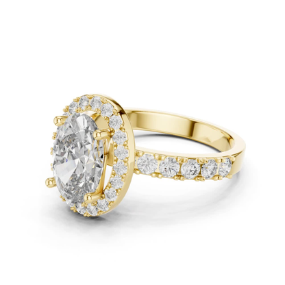 Oval halo diamond ring angle view yellow gold
Yellow gold oval halo engagement ring angle
Oval diamond halo ring angled front view
Yellow gold oval halo diamond ring design
Oval halo ring with diamond band angle
Lab grown oval halo ring angle view
Oval diamond engagement ring side angle
Yellow gold oval halo ring perspective
Oval halo diamond ring with pave band
Classic oval halo engagement ring angle