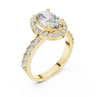 Oval halo diamond ring perspective yellow gold
Yellow gold oval halo engagement ring angle
Oval diamond halo ring perspective view
Yellow gold oval halo diamond ring
Oval halo ring with diamond band
Lab grown oval halo engagement ring
Oval diamond ring angled perspective
Yellow gold halo ring with diamonds
Oval halo diamond ring elegant angle
Classic oval halo ring yellow gold
