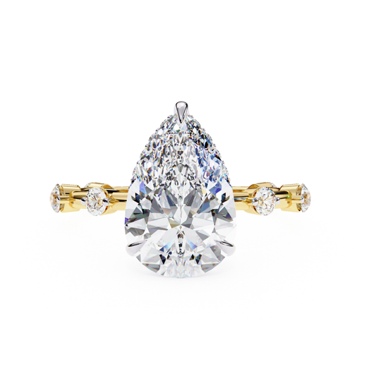 Pear diamond ring
Yellow gold pear cut ring
Elegant pear diamond band
Pear shape diamond in yellow gold
Shiny pear diamond ring
Yellow gold diamond ring
Solitaire pear-cut diamond
Classic pear diamond setting
Pear diamond on yellow gold band
Luxurious pear diamond ring