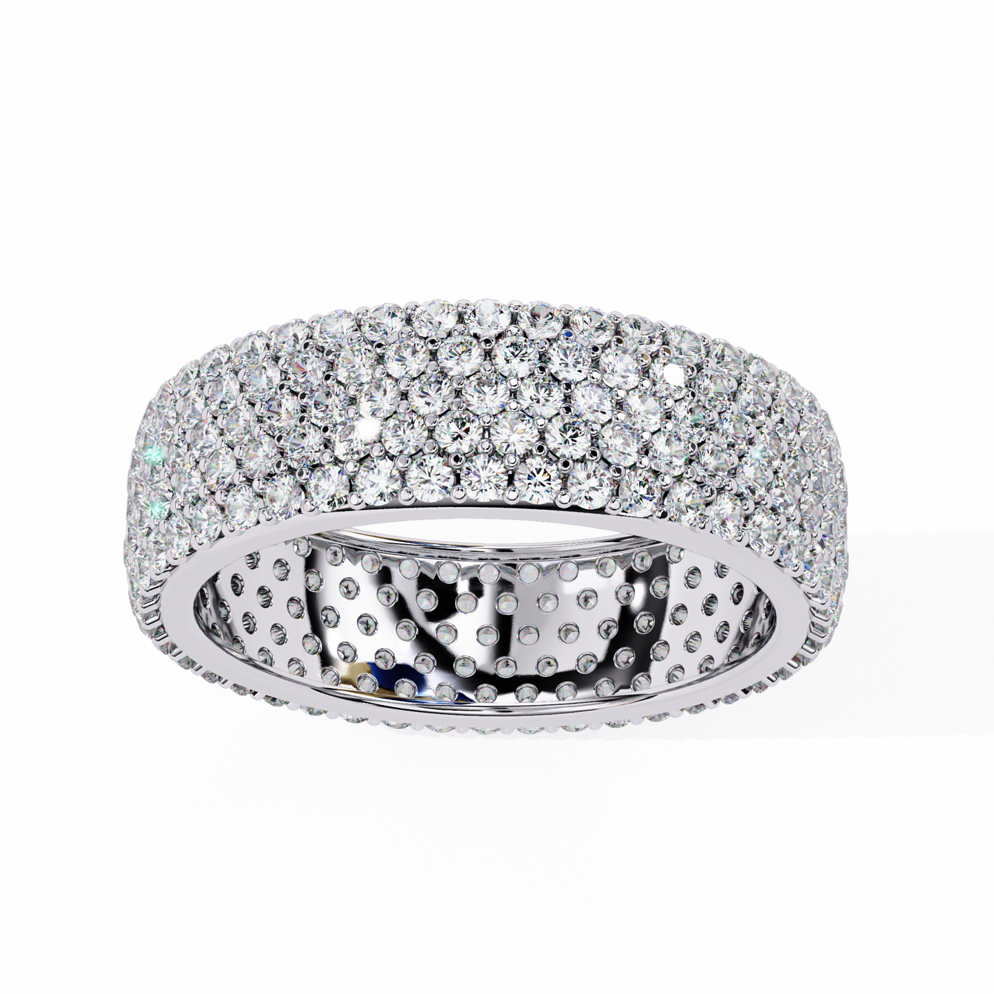 Shimmering Circle Diamond Band