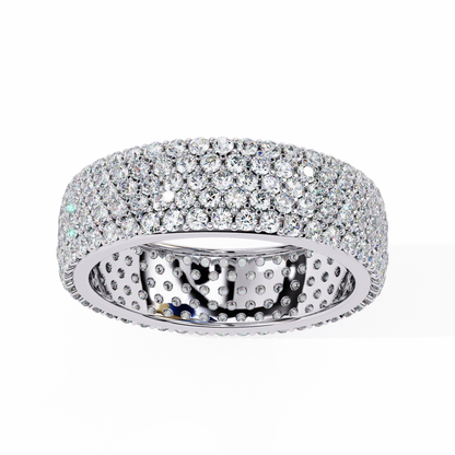 Shimmering Circle Diamond Band