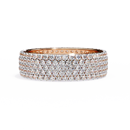 Shimmering Circle Diamond Band