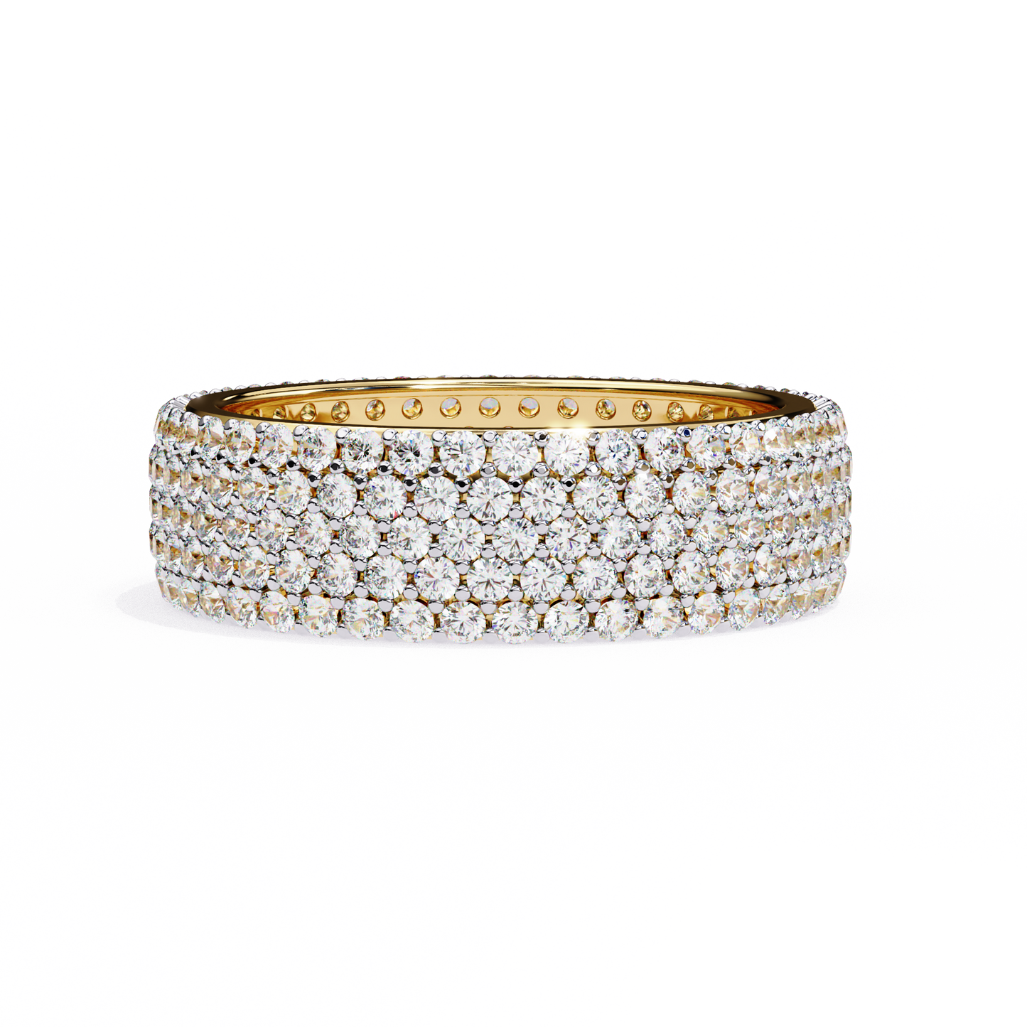 Shimmering Circle Diamond Band