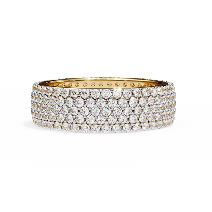 Shimmering Circle Diamond Band