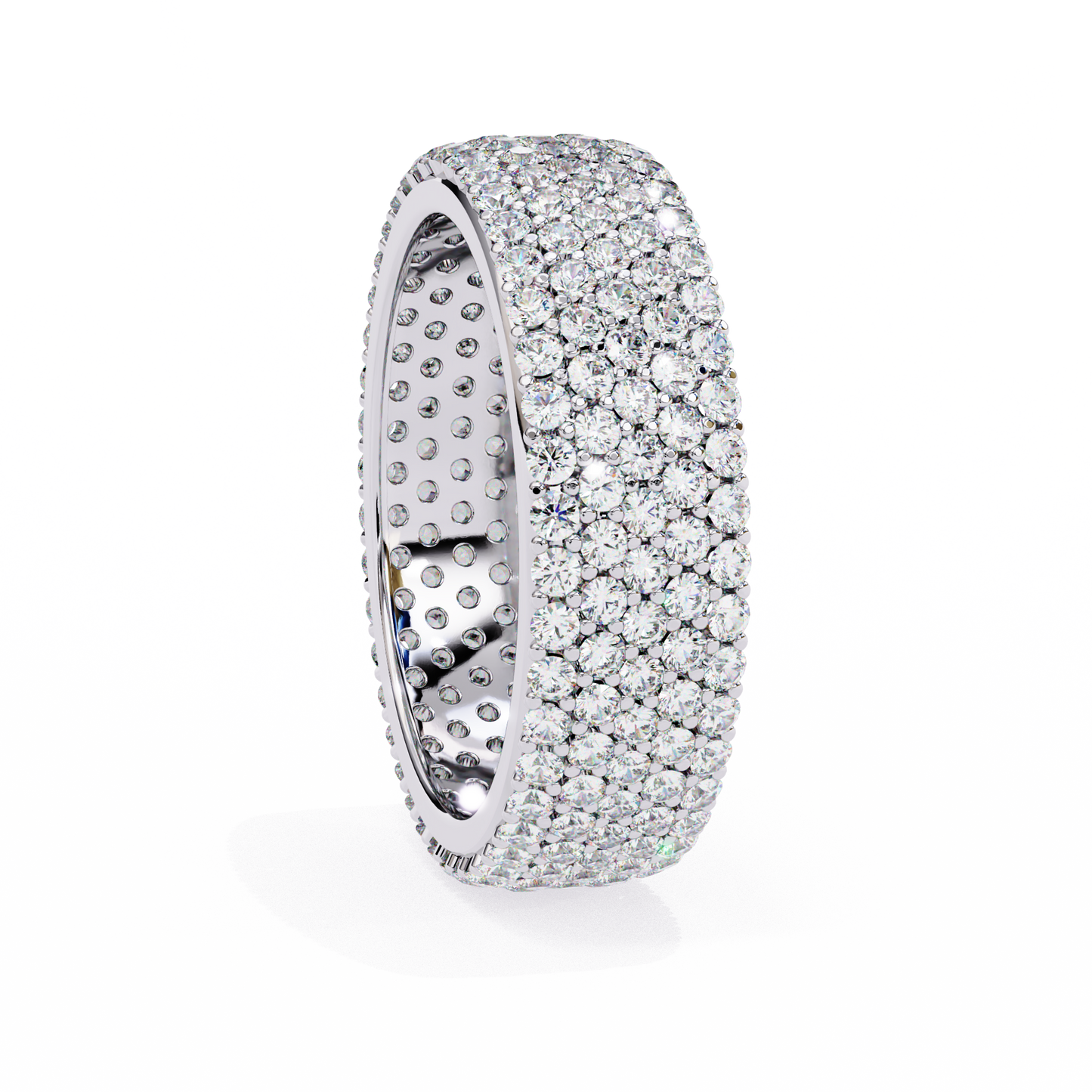 Shimmering Circle Diamond Band